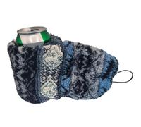 Générique Insulated Coffee Mug Sleeve, 32x17cm Thermal Lined Drink Holder, Soft Grip Coffee Glove for Hot & Cold Beverages, Travel Tea Ice Cup Sleeve, Funny Gift for Men Women Friends (Grey black)