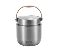 Générique Insulated Food Jar, Stainless Steel Vacuum Container With Leakproof Lid And Carry Handle, Excellent Heat Retention For School, Work, Picnic, Or Outdoor Use, 5.51x5.51x5.51 Inches