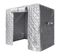 Générique Insulated Kennel Cover - Dog Kennel Cover, Rainproof Protective Pet Supplies with Breathable Roll-Up Side Window for Outdoor Garden Patio Porch Yard Balcony