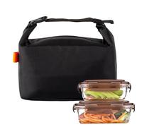 Générique Insulated Lunch Bag, Waterproof Aluminum Foil Liner, Leakproof Food Container With Ergonomic Handle For Work School Office Hiking Picnic Or Beach Use, Easy To Clean, 9.84 X 5.51 X 8.66in