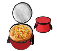Générique Insulated Round Lunch Tote - Durable Oxford Bag, Thermal Picnic Box | Circular Cooler Carrier with Portable Handle Feature, Reusable Meal Storage for Beach School Outdoor Travel Snacks