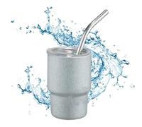 Générique Insulated Tumbler with Straw, 3oz Stainless Steel Mini Travel Mug, Portable Water Beverage Container for Hot and Cold Drinks, Outdoor, Camping, and Travel Use