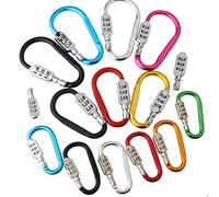 générique IntelligentSerrure de Bagage mousquetons avec Mot de Passe Valise Mousqueton de sécurité Serrure Alpinisme Boucle Mousqueton 2 pièces Couleur aléatoire