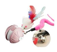 Générique Interactive 3.0 Cat Toys Automatic, 3-in-1 Agile Moving Ball with Mouse Toy, Motion Activated Rolling Ball for Indoor Bored Adult Cats, Gift with Fake Mouse (B)