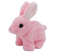 Générique Interactive Bunny Plush - Electronic Rabbit for Kids Fun | Soft Plush with Realistic Jumping, Twitching Ears, Battery Powered Pet Toy, Easter Gift for Playtime, Educational Entertainment