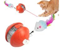 Générique Interactive Cat Ball, Intelligent Automatic Kitten Toy, Safe Rolling Entertainment Device, Fun Exercise Accessory for Pets in Lawn, Park, Backyard, Home, Living Room, Indoor Play Areas