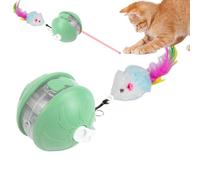 Générique Interactive Cat Ball, Intelligent Kitten Toys, Automatic Rolling Balls, Safe Pet Accessories, Fun Exercise Gadgets for Lawn Park Backyard Home Balcony Living Room, 1.97x1.97 inches