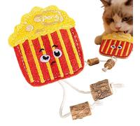 Générique Interactive Cat Chew Toy - Cartoon Loofah Cleaning Toys for Cats, Fun Indoor Exercise & Teeth Grinding Accessory | Suitable for Home Living Room Daily Caats Play, 6.88x2.95x0.39inch