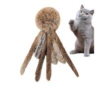 Générique Interactive Cat Plush, Soft Realistic Funny Self Play Kitten Chew Boredom Reduction Exercise Entertainment Plush for Cats Indoor Home Cattery Pet Store Use Daily Play Stimulation