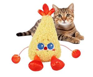Générique Interactive Cat - Smart Touch Activated Plush Squeaky | Electronic Swinging Motion for Indoor Kittens & Cats | USB Rechargeable Pet Enrichment for Exercise & Boredom Relief - Blue/Pink