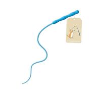 Générique Interactive Cat Teaser, Silicone Soft Fun, Waterproof Kitten Toy, Cat Mental Stimulation Toys for Exercise Hunting Boredom Hunting Simulation Scratching Indoor Outdoor Living Room Playtime