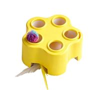 Générique Interactive Cat Toy - 5 Hole Enrichment Exercise Game | Self Play Cat Toys 5 Holes, Enrichment Exercise Game With Teaser For Home Living Room Apartment Daily Night Playtime