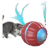 Générique Interactive Cat Toy, Automatic Cat Toys, Electric Pet Supplies, Smart Kitten Accessories, 2.95x2.95x1.97 inches Rolling Indoor Games for Boredom Enrichment Exercise Hunting Play