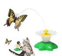 Générique Interactive Cat Toy, Automatic Kitten Exercise Teaser, Electric Bird Butterfly Plaything, 360° Rotating Kitten Teas, Indoor Pet Stress Relief for Bored Cats and Active Playtime Fun
