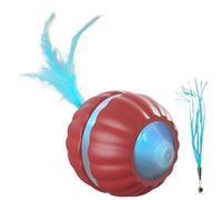 Générique Interactive Cat Toy, Automatic Pet Ball, 2.95x2.95x1.97 inches Electric Smart Accessory, Rolling Motion Design, Boredom Device, Indoor Use for Kitten Enrichment Hunting Play