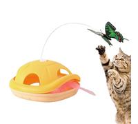 Générique Interactive Cat Toy, Automatic Self-Moving Teaser, Butterfly Wand Simulation, Engages Hunting Instincts, Perfect for Kitten Exercise, Entertainment, Boredom at Home