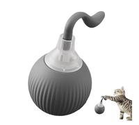 Générique Interactive Cat Toy Ball, Motion-Activated Electric Pets Toy, Rechargeable Smart Exercise Ball for Cats and Kittens, Automatic Pet Game with LED Lights (PC, Silicone)