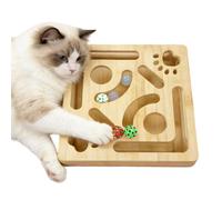 Générique Interactive Cat Toy,Bite-Resistant Chewable Kitten Puzzle Box - Focus-Stimulating Cat Scratch Progressive Enrichment Box - for Small Medium Large Kitten Yards Porches Gardens Lawn Indoor