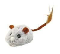 Générique Interactive Cat Toy, Electronic Smart Mice, USB Charging Squeaky Automatic Hunting Toy with Rotatable Wheel for Indoor Outdoor Playing, 9.45x1.77 inches, PP Soft Rubber Feather Material