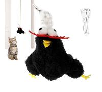 Générique Interactive Cat Toy, Flapping Flying Bird, Electronic Catnip Toy Exercise, Fun Motion-Activated Realistic Sensor, Rechargeable Teasing Toys for Cats, 17x11.5x14cm