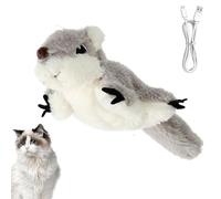 Générique Interactive Cat Toy, Flapping Flying Bird, Electronic Catnip Toy Exercise, Fun Motion-Activated Realistic Sensor, Rechargeable Teasing Toys for Cats, 17x11.5x14cm