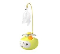 Générique Interactive Cat Toy - Kitten Wobble Puzzle, Cat Teasing Ball, Balancing Spinner with Feathers, Engaging Exercise Gear, Stimulating Mental Trainer for Home Stress Relief