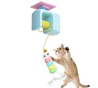 Générique Interactive Cat Toy, Rechargeable Kitten Chasing Game, 4.72x3.54x1.97 inches Door Frame Training Exercise Hunting Simulatio, Pet Living Floor Play for Apartment Boredom Release Use