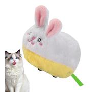 Générique Interactive Cat Toy, Smart Moving Pet Enrichment, 5.12x2.76 inches Rechargeable Plush Toy with Sound, Automatic Chasing Game for Indoor Cats, Dogs, Daily Pet Entertainment