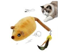 Générique Interactive Cat Toys LED Cat Mouse Toys USB Rechargeable with Motion Sensor Mouse Perennial Mobile Cat Toy for Indoor Cat Kill Boredom and Training
