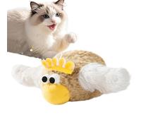 Générique Interactive Cat Toys, Plush Bird Motion Toy, USB Rechargeable Battery, Realistic Movement and Sound, 1-Pack Gray/Yellow, for Kitten Entertainment and Boredom Relief at Home