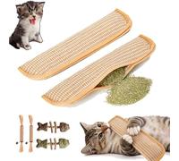 Générique Interactive Catnip Chew Toy 2 Pack, 2026 New Catnip Kicker Soft Sisal Pillow for Cats with 6000mg Organic Catn, Bite Resistant Kicking Chewing Teething for Kitten and Adult Cat (2PCS-M)
