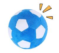 Générique Interactive Dog Ball - Small Plush Dog Soccer Ball | Pet Plush Toy | Interactive Chewable Plušh Toy for Dogs with Built-in Sound Mechanism, Durable Indoor and Outdoor Educational Dogs Toys