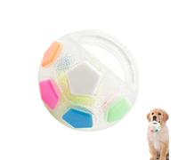 Générique Interactive Dog Ball - Squeaky Chew Toy for Pets | Rubber with Indestructible Build, Round Training Aid, Aggressive Chewer Play Supply, Fetch Game Accessory, Pet Exercise Indoor Outdoor
