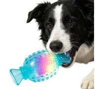 Générique Interactive Dog Ball Toy - Glowing Candy Floating Teething Sphere | Floating Pet Teething Ball Construction Provides Durable, Textured Relief For While Supporting Active Water And Land