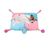 Générique Interactive Dog Play Mat with Squeaky Toys, Entertaining Carpet, Treat Dispensing Game, 19.69x19.69 inches Snuffle Mat for Mental Stimulation and Fun Play