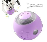 Générique Interactive Dog ToyBall - 4.8x4.8cm Pet Interactive Ball | USB Rechargeable Chew Toy for Dogs and Cats - Silent Automatic Walking Ball with Colorful Lights | Puppy Kitten Fun Play Toy