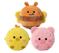 Générique Interactive Dog Toys - Plush Rolling Ball Fun, Soft Chew Toy, Fabric Puppy Teething Ball with Squeaker Feature, Pet Play Accessories, Dogs Toy Playtime Daily Exercise Boredom Relief