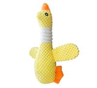 Générique Interactive Dog Toys - Squeaky Plush Duck for Chewers | Polyester Fabric with Soft Texture, Compact Stuffed Animal, Functional Pet Accessory for Puppy Walking, Training and Holiday Present