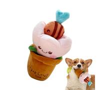 Générique Interactive Dog Treat Toy, Sound Paper Puppy Foraging Game, Funny Stuffed Plant with Hidden Treats, Chewable, Engaging and Stimulating, Small, Medium, Large for Puppies and Kittens