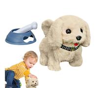 Générique Interactive Kids Robot Dog Toy with Shoulder Bag, Electronic Walking and Barking Plush Puppy, Fun Stuffed Animal for, Engaging Pet Companion for Girls and Boys, for Early Play