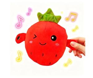 Générique Interactive Music Plush Toy, Amélioré 2026 Fruit Musical Sensory Toy, Interactive Toys avec Détection De Rythme, Peluche Banane & Fruits Tactile pour L'apprentissage des Kids
