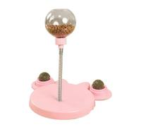 Générique Interactive Pet Treat Dispenser Ball, Catnip Powered Food Puzzle Toy Cats, Dogs, 9.65in Engaging Hunting, Chasing, Exercise Activity, Fun Treat Feeder for Pets