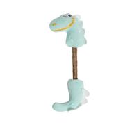 Générique Interactive Plush Cat Toy - Dinosaur Teething Kitten Toy, Soft Chew Ball with Bells, Indoor Puzzle Sticks for Playtime, Engaging Durable Entertainment, Safe Plush Fun for Pet Cats