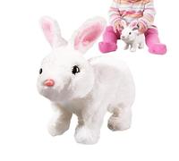 Générique Interactive Realistic Bunny Toy - Easter Plush Rabbit Jumping Twitching and Shaking Ears - Cute Bunny Electronic Pet | Ideal for Boys Girls Travel Nursery Indoor Easter Birthday Christmas