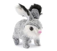 Générique Interactive Robot Bunny - Electric Jumping Pet for Play Fun | ABS Synthetic with Motion Sensor Action, Realistic Companion Animal Toy for Indoor Celebrations Holidays