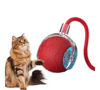 Générique Interactive Rolling Ball Cat Toy, Smart Puzzle Pet Ball, Rechargeable Motion-Activated Toy, Built-in LED Light, Durable ABS Material, for Small Medium Cats and Dogs