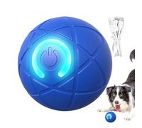Générique Interactive Rolling Dog Ball Toy, USB Rechargeable Pet Ball with LED Light, Automatic Smart Motion Toy for Indoor Puppy Playtime, Energy-Burning Training Fun, 2.05 inches