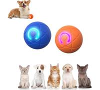 Générique Interactive Smart Ball for Dogs - USB Rechargeable Toy with Automatic Vibration and Bounce, Brain Stimulation for, Perfect for Indoor Play (Blue, Orange)