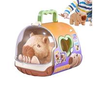 Générique Interaktives Roboterhaustier Capybara - Elektrisches Plüschspielzeug mit Licht und Sound, Begleitspielzeug für Kinder und Erwachsene, Tragbares Spielzeug für Zuhause