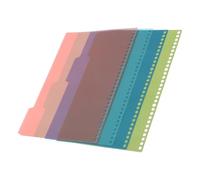 Générique Intercalaires pour Classeurs à Onglets A4 30 Trous en Plastique Coloré Lot de 4 Intercalaires Polyvalents pour Classement et Organisation de Dossiers Marque-Pages Pratiques pour
